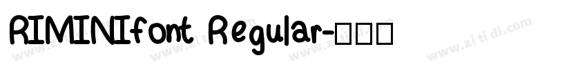 RIMINIfont Regular字体转换